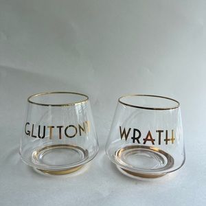 Z Galliere Deadly sin whiskey glasses set of 4